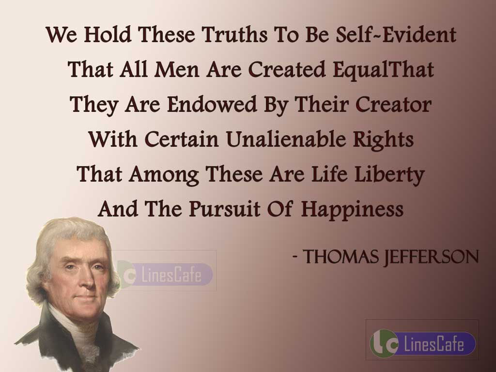 Thomas Jefferson's Quotes On Life