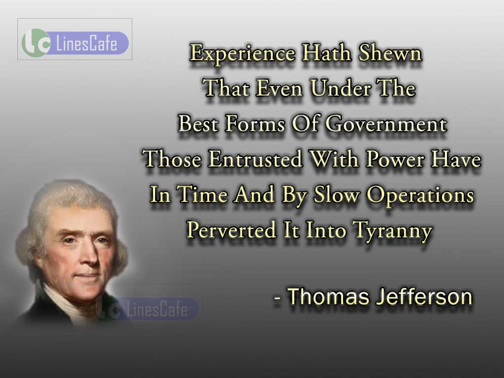 Thomas Jefferson's Quotes On Government