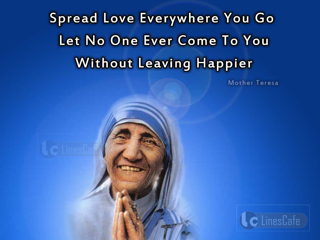 Mother Teresa's Quotes About Love And Happiness
