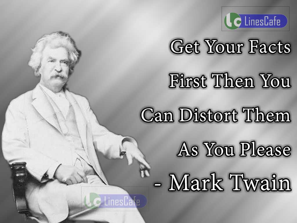 Mark Twain's Quotes On Facts