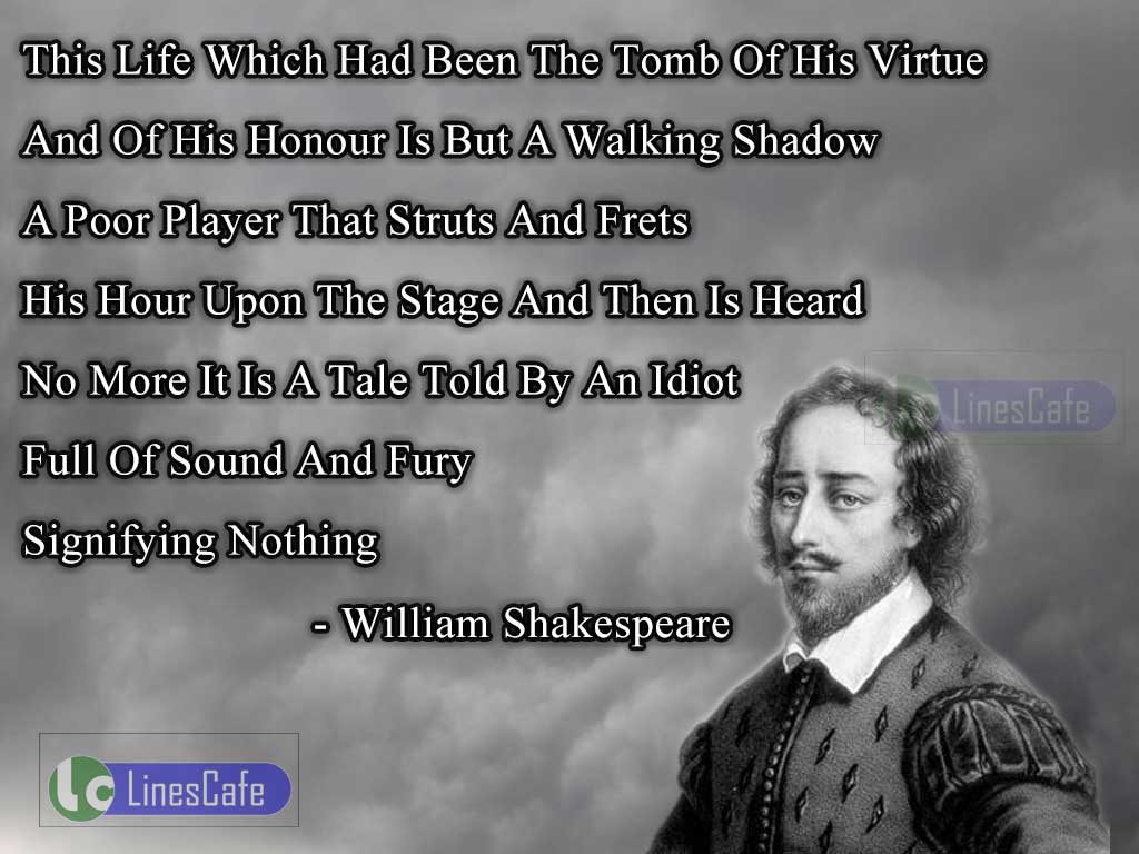 William Shakespeare's Quotes Explaining On Life