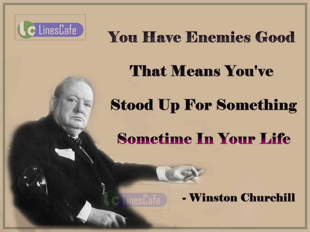 Winston Churchill's Quotes On Enemies
