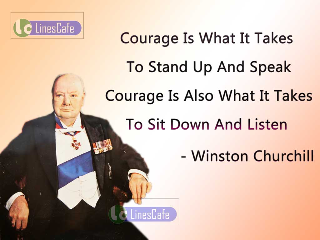 Winston Churchill's Quotes About Speak And Listen