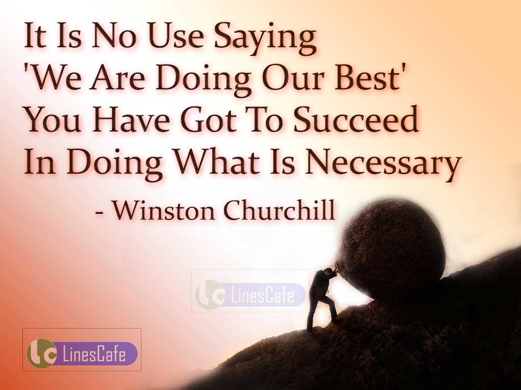 Winston Churchill's Motivational Quotes About Fight For Success