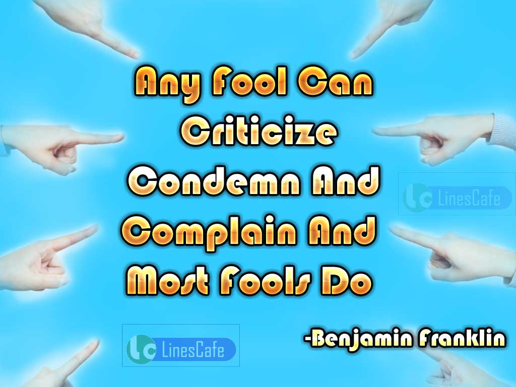 Benjamin Franklin's Quotes On Fools