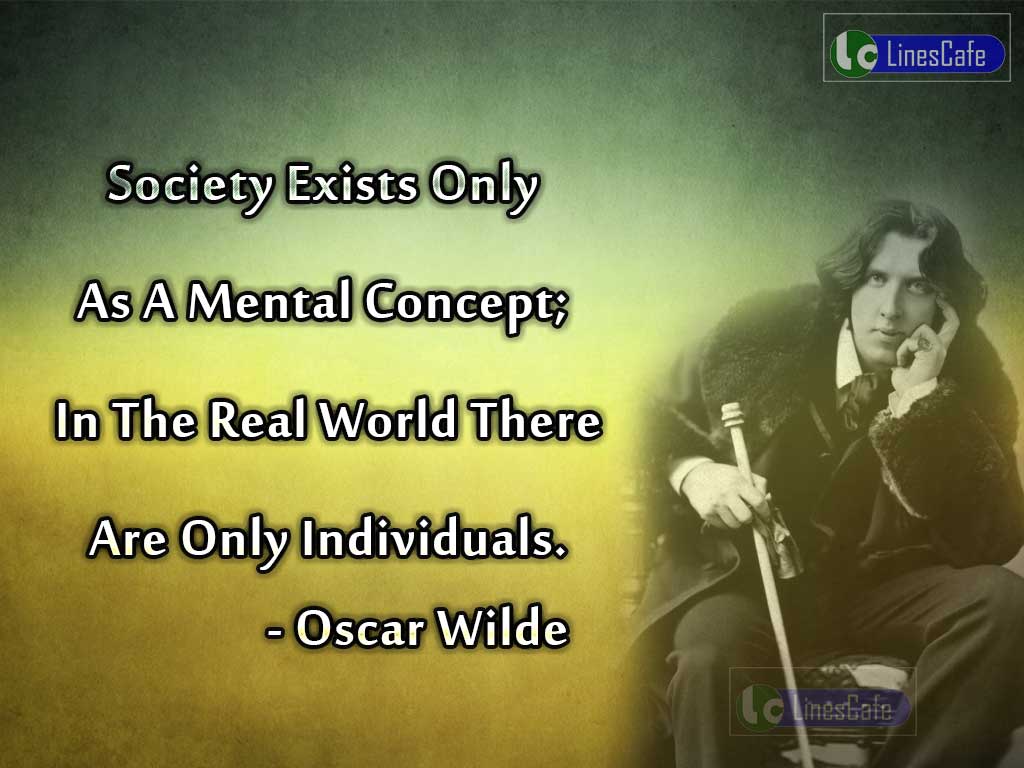 Oscar Wilde's Quotes About Individuals