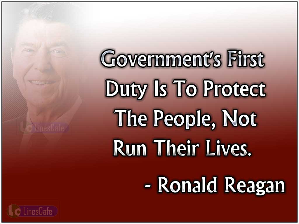 Ronald Reagan's Inspirational Quotes About Government