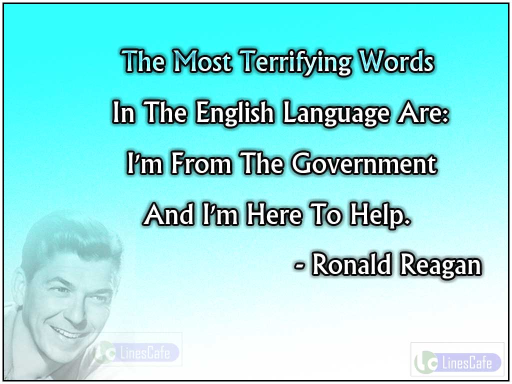 Ronald Reagan's Funny Quotes On Government