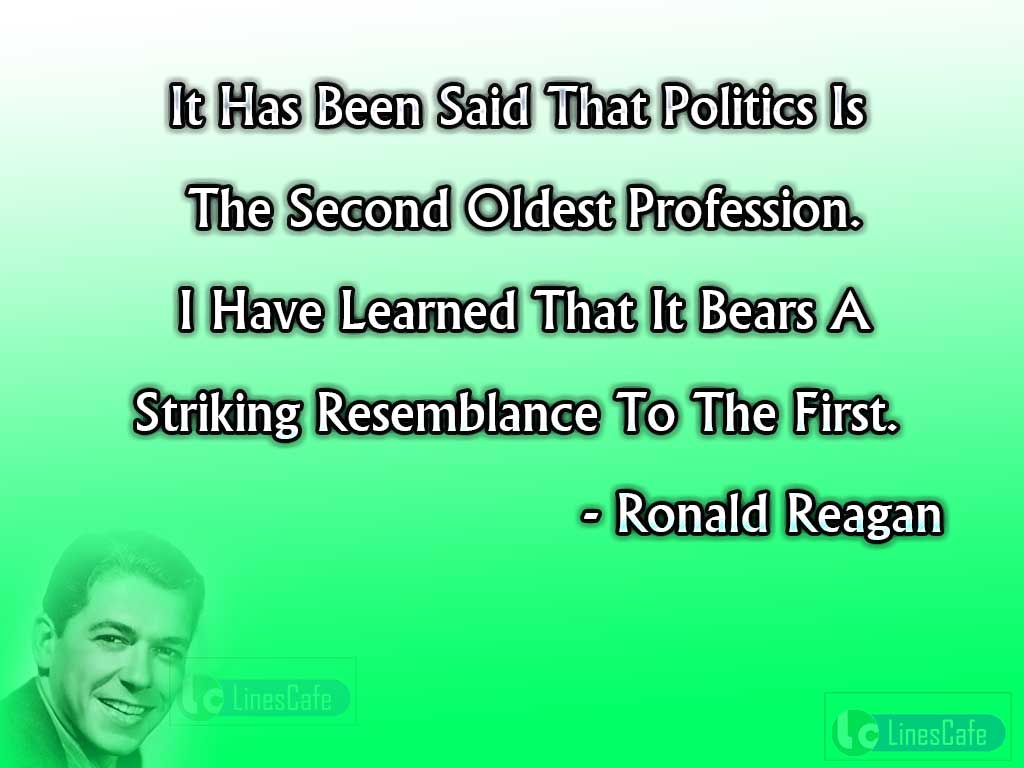 Ronald Reagan's Funny Quotes On Politics