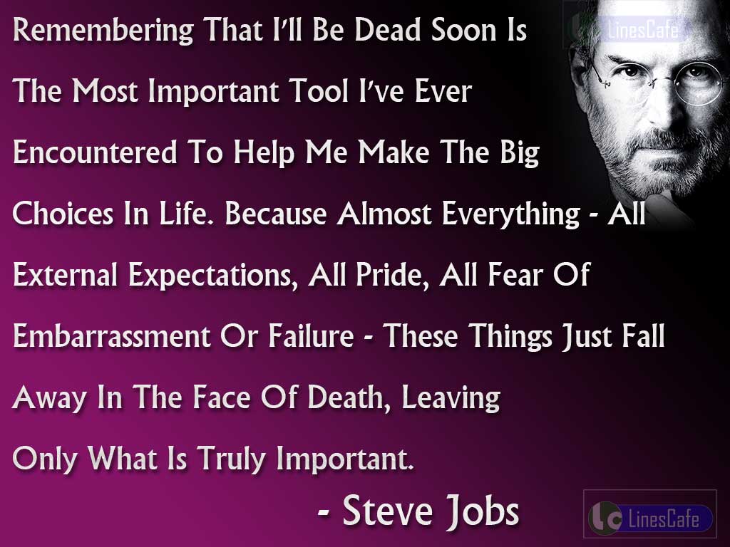 Steve Jobs Quotes Describe Death