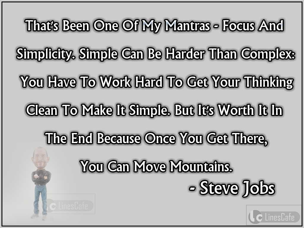 Steve Jobs Quotes On Focus And Simplicity