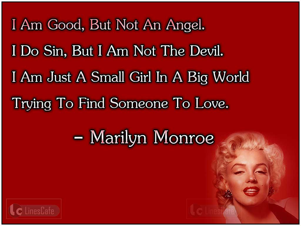 Marilyn Monroe's Quotes On Her Search Of Love
