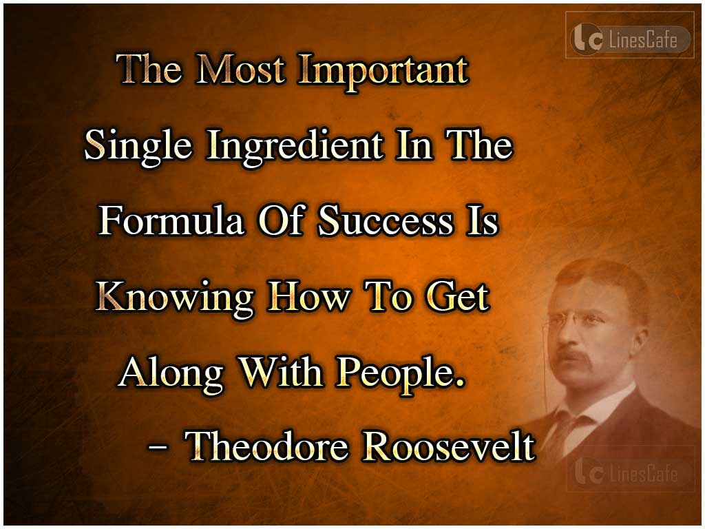 Theodore Roosevelt's Quotes On Success