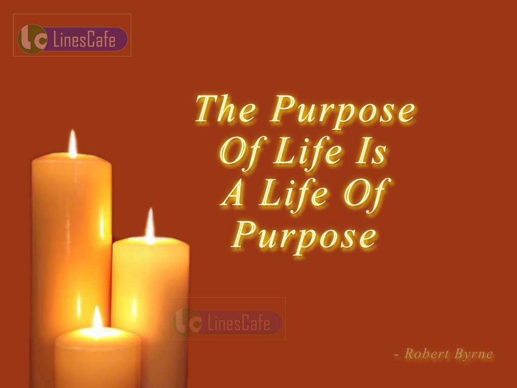 Quotes On Purpose Of Life By Robert Byrne