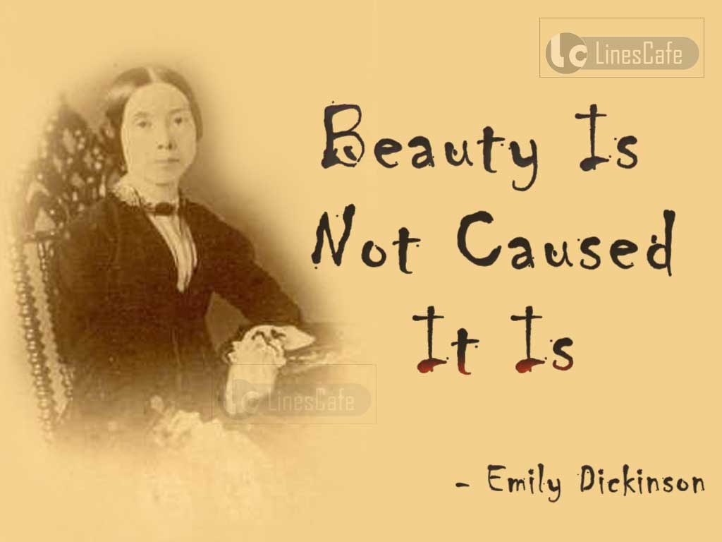 Emily Dickinson's Quotes About beauty