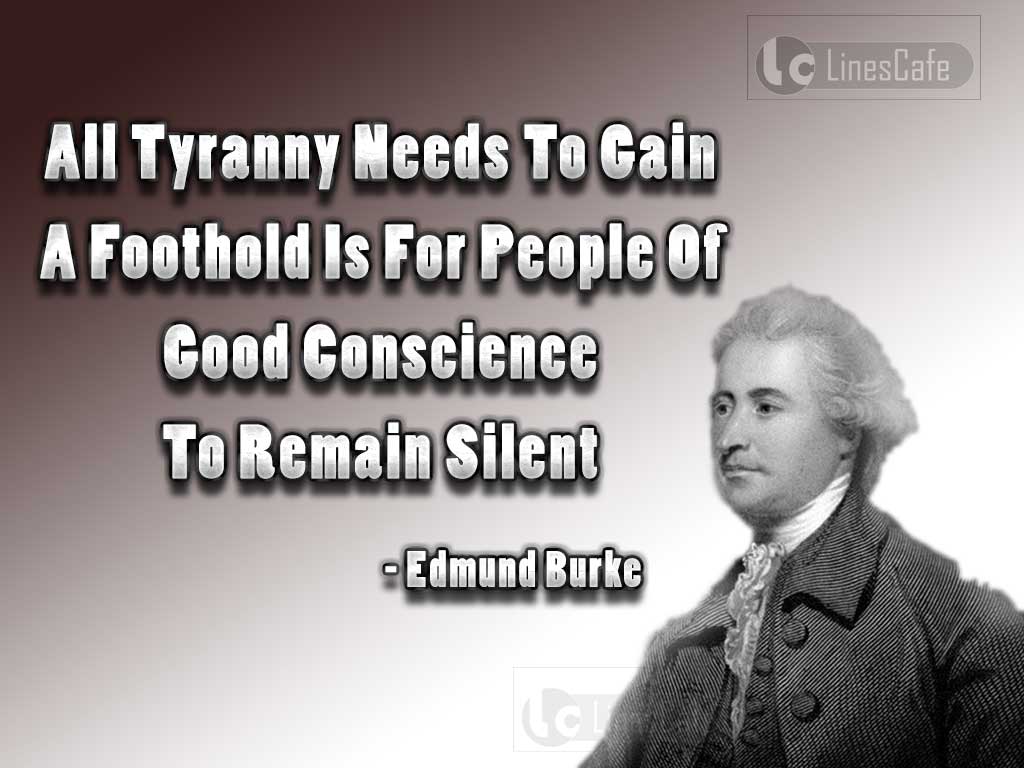 Edmund Burke's Quotes About Tyranny