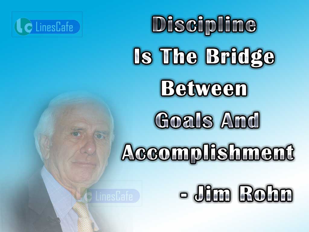 Jim Rohn's Quotes On Discipline
