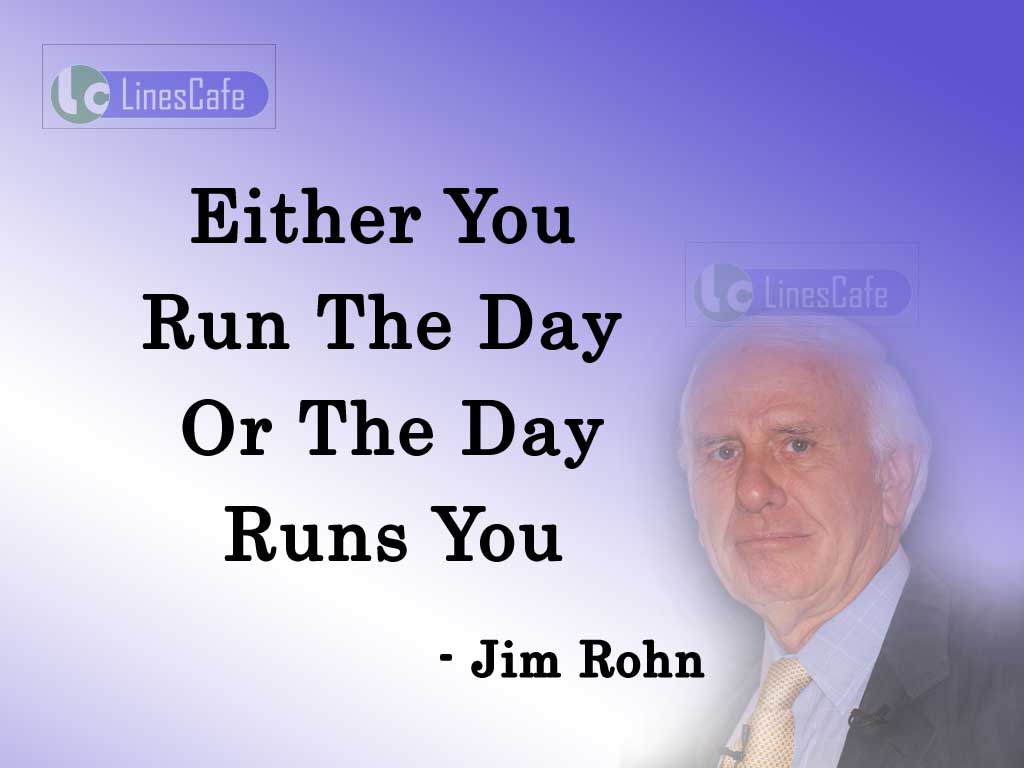 Jim Rohn's Quotes On Importance Of Time