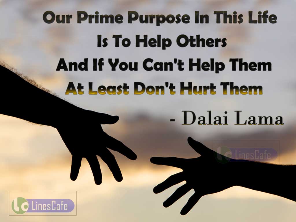 Dalai Lama's Quotes On Helping Tendency