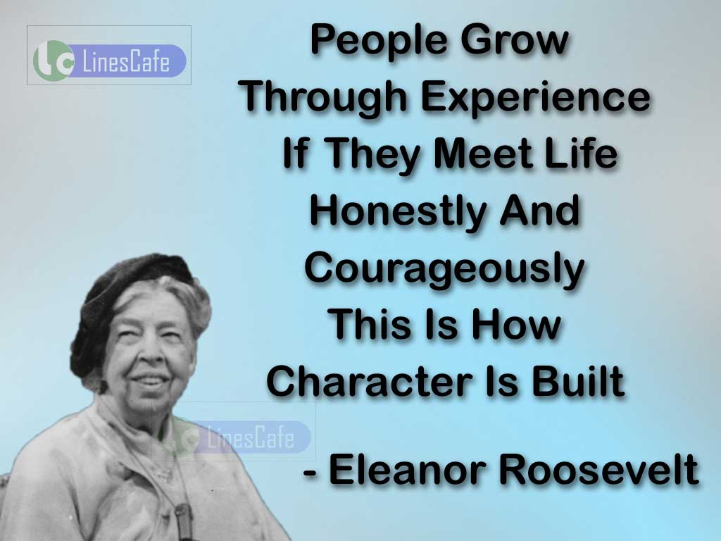 Eleanor Roosevelt's Quotes On Importance Of Experience
