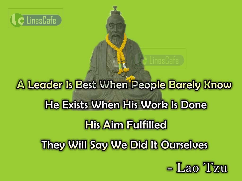 Lao Tzu's Quotes On Leadership
