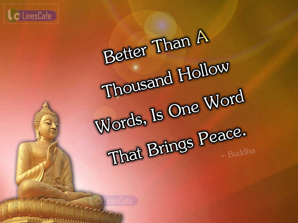 Buddha's Quotes Describes Peace