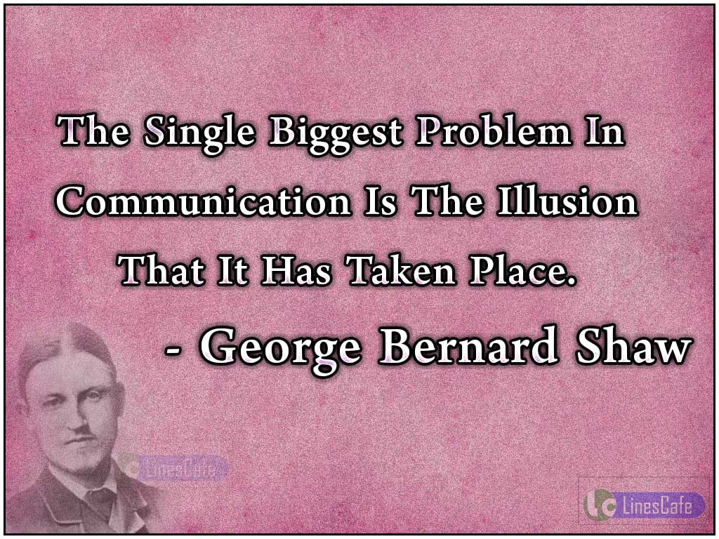 George Bernard Shaw's Quotes On Communication