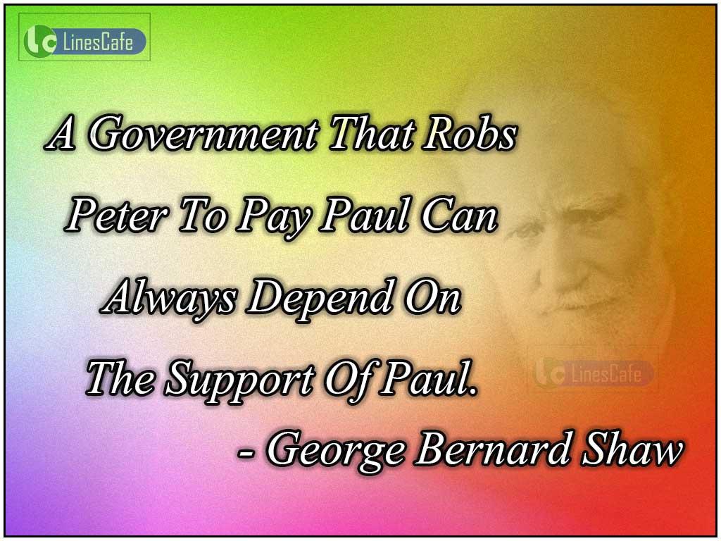 George Bernard Shaw's Quotes On Capitalism