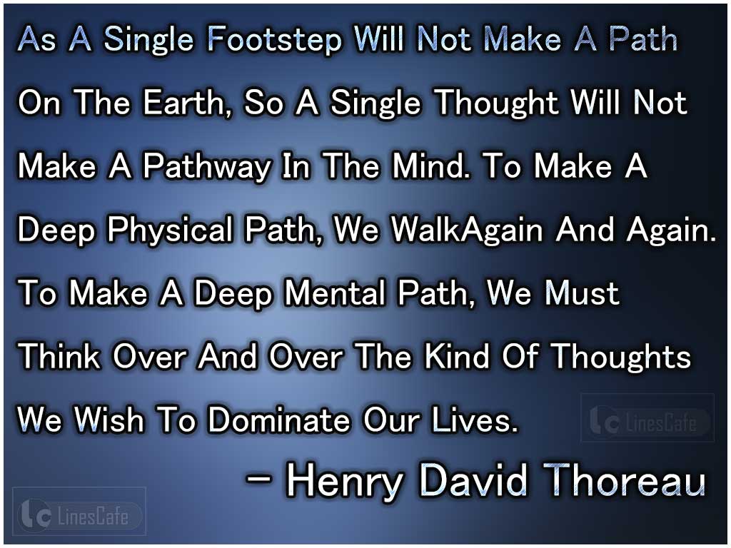 Henry David Thoreau Quotes On Power Of Thinking