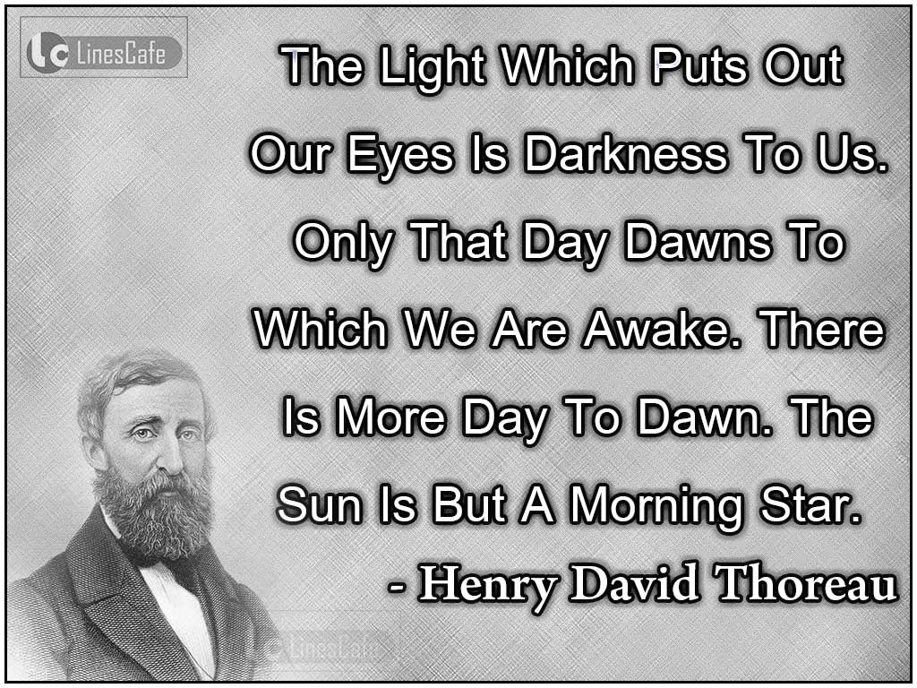 Henry David Thoreau Quotes On Sun And Dawn