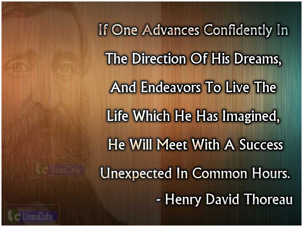 Henry David Thoreau Quotes On Dreams And Imagination