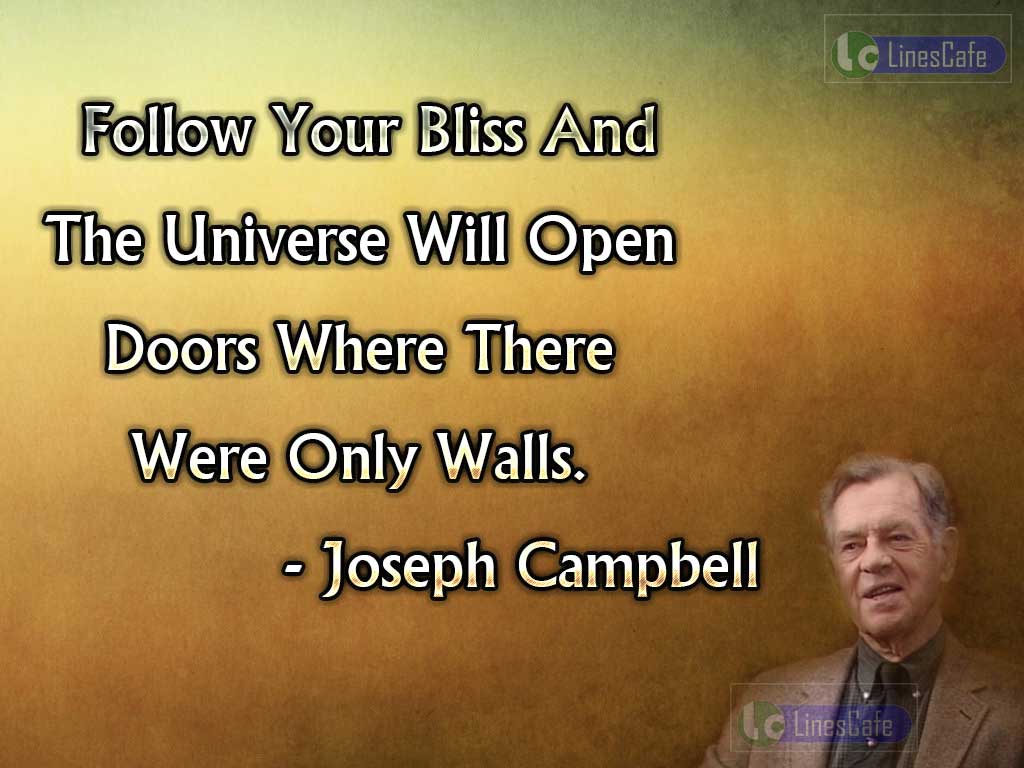 Joseph Campbell's Quotes On Universe
