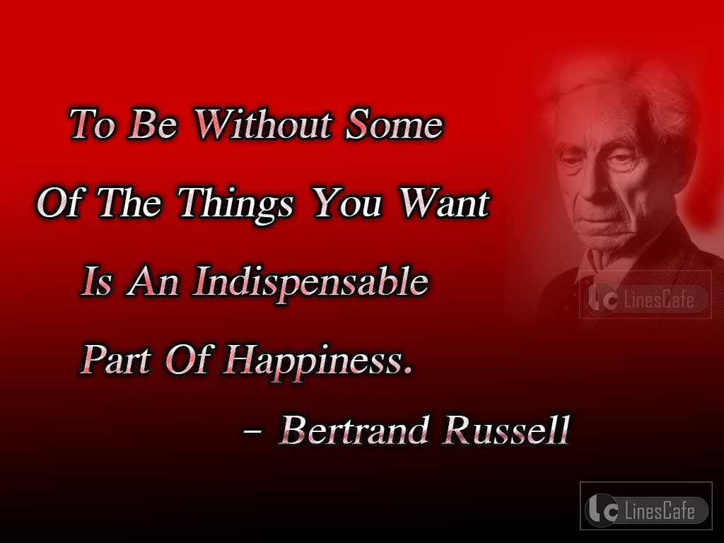 Bertrand Russell's Quotes Describe Happiness