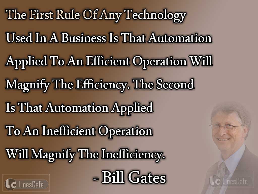 Bill Gates's Quotes On Business