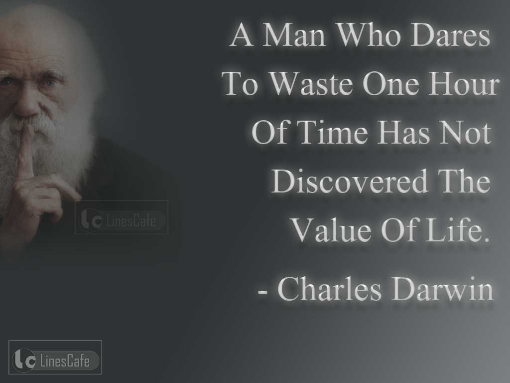 Life Quotes On Value Of Time By Charles Darwin