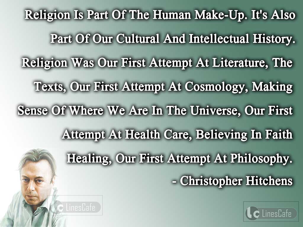 Christopher Hitchens's Life Quotes On Religion