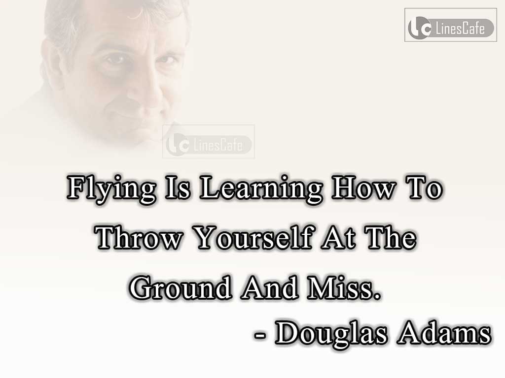 Douglas Adams's Quotes Describe Flying