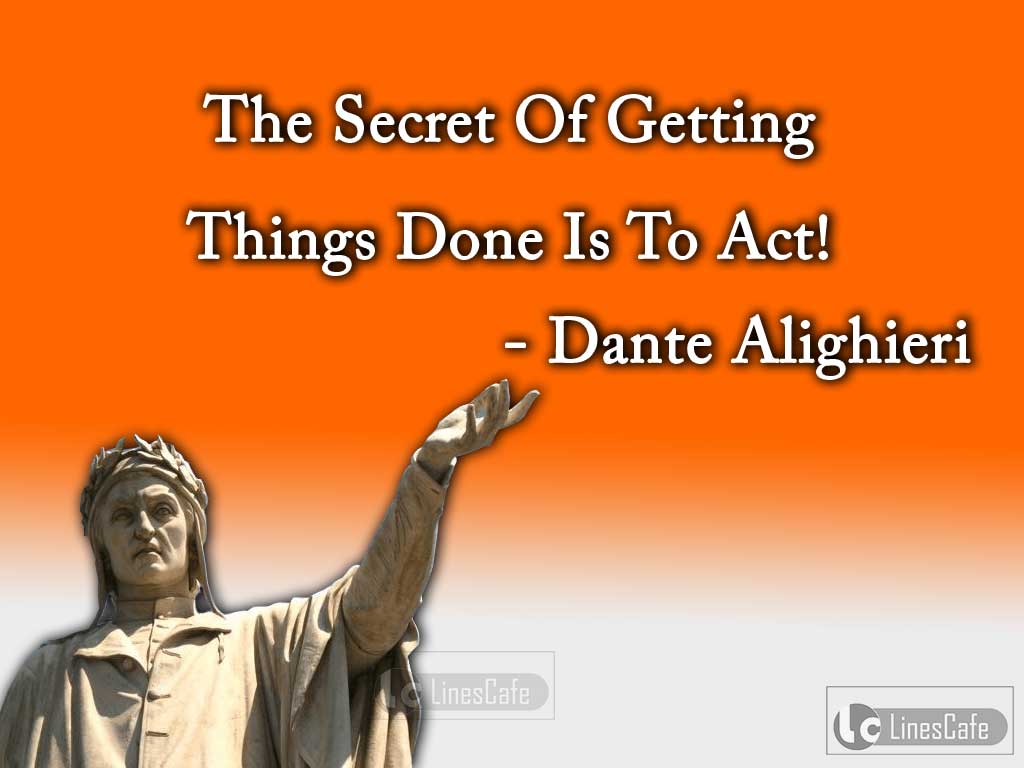 Dante Alighieri's Quotes Describe Act