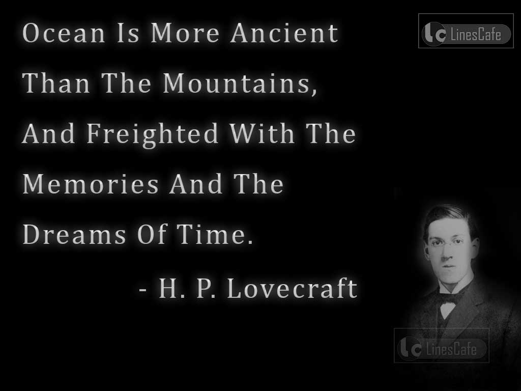 H. P. Lovecraft's Quotes On Oceans