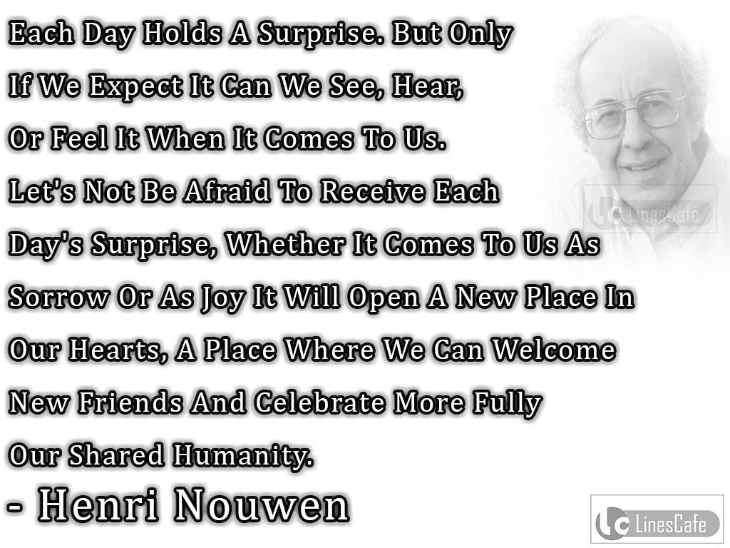 Henri Nouwen's Quotes On Surprises