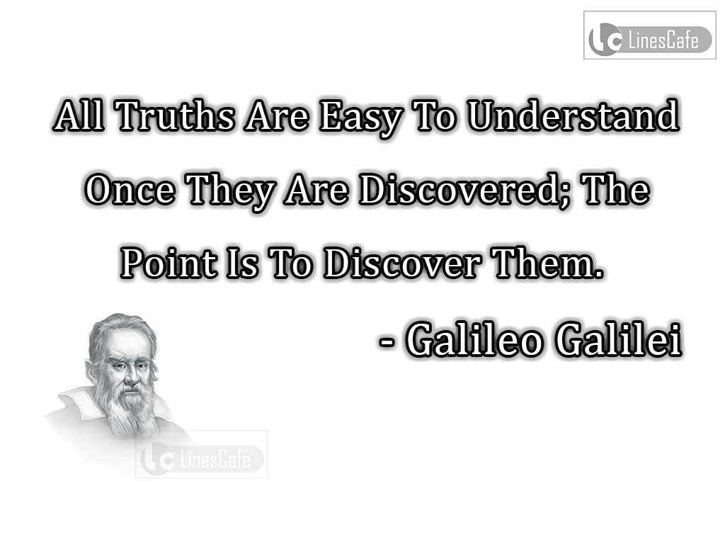 Galileo Galilei's Quotes On Truth