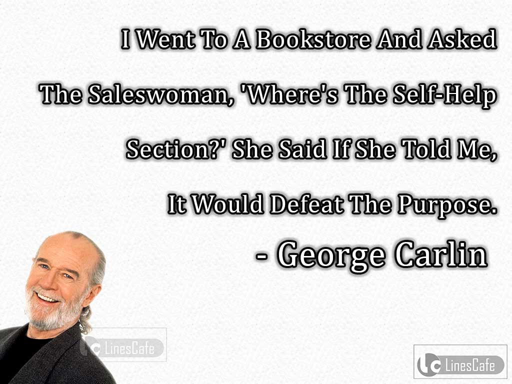 George Carlin's Quotes On Sales Woman