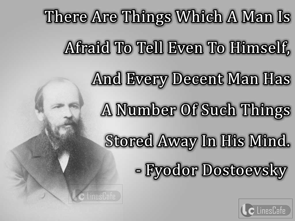 Fyodor Dostoevsky's Quotes On Men's Fear