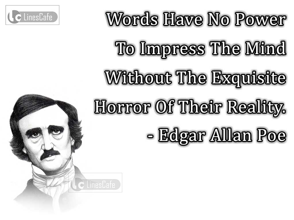 Edgar Allan Poe's Quotes On Words Expression
