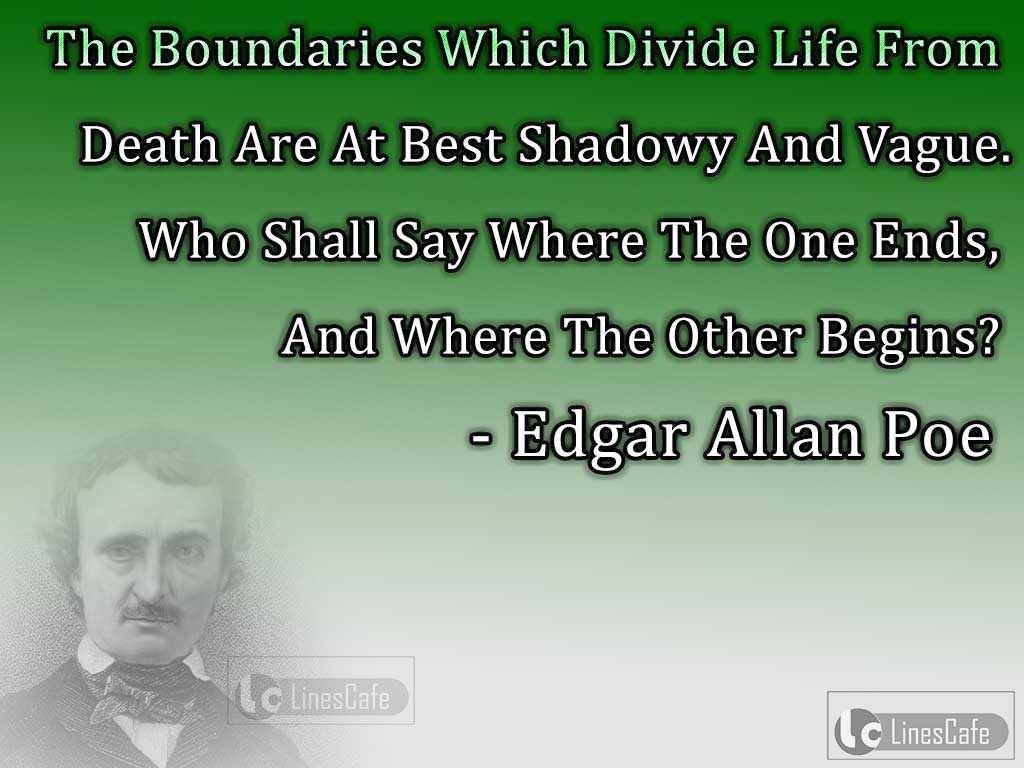Edgar Allan Poe's Quotes On Death