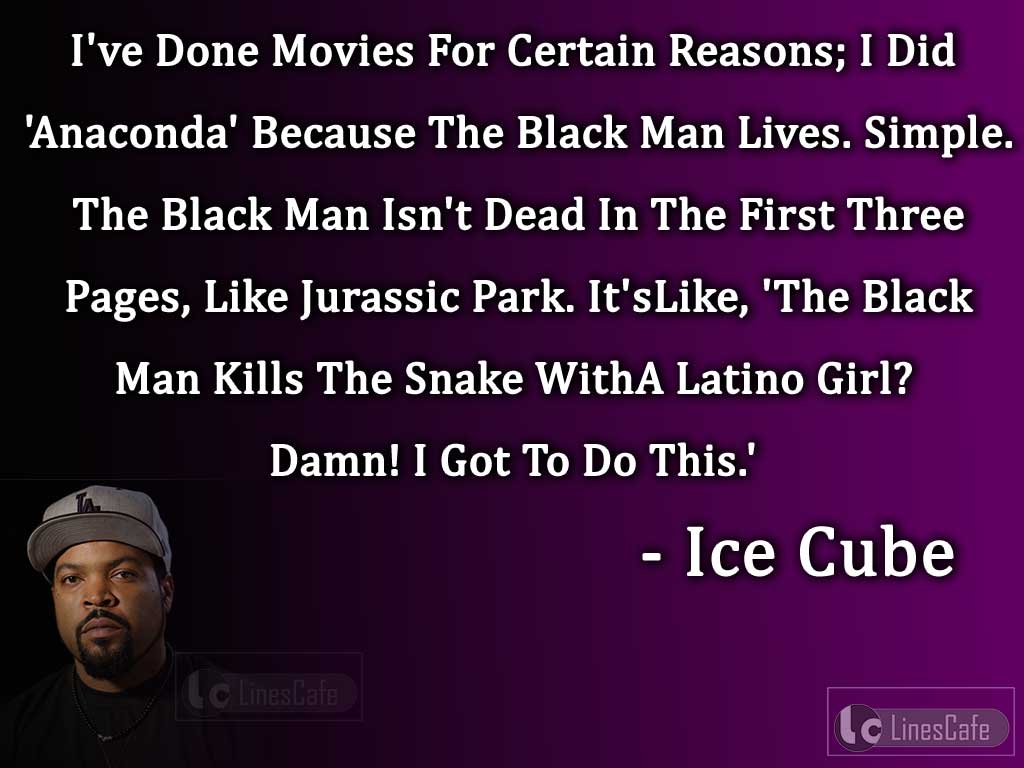 Ice Cube's Quotes About His Movies