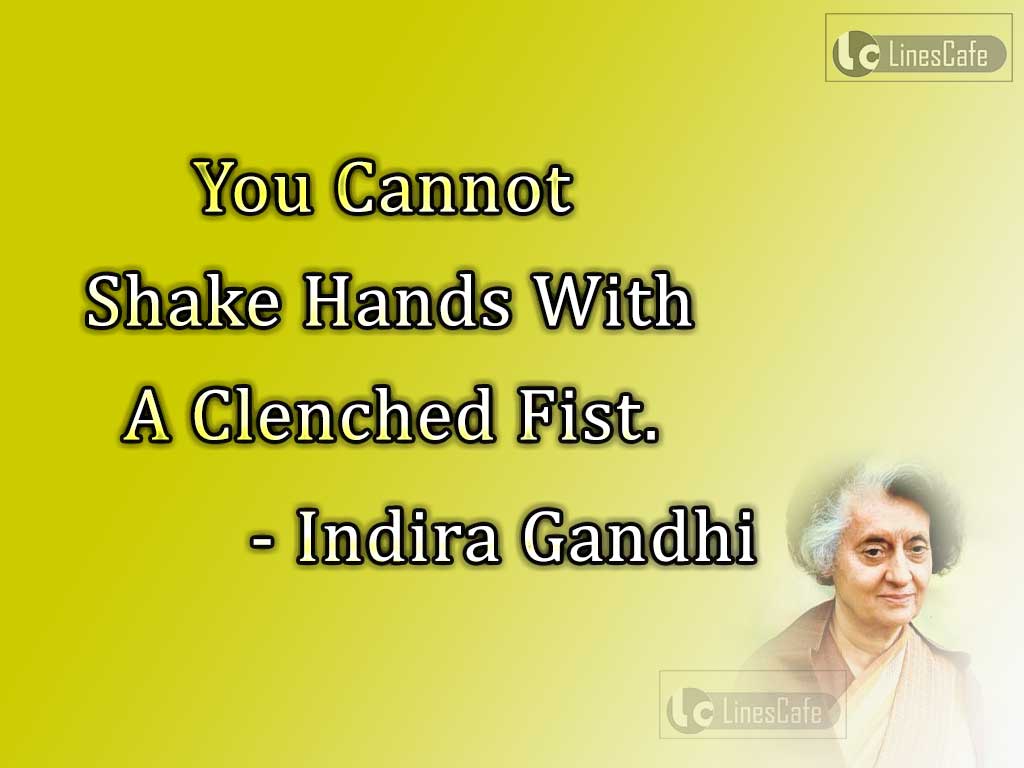 Indira Gandhi's Quotes On Cruelty