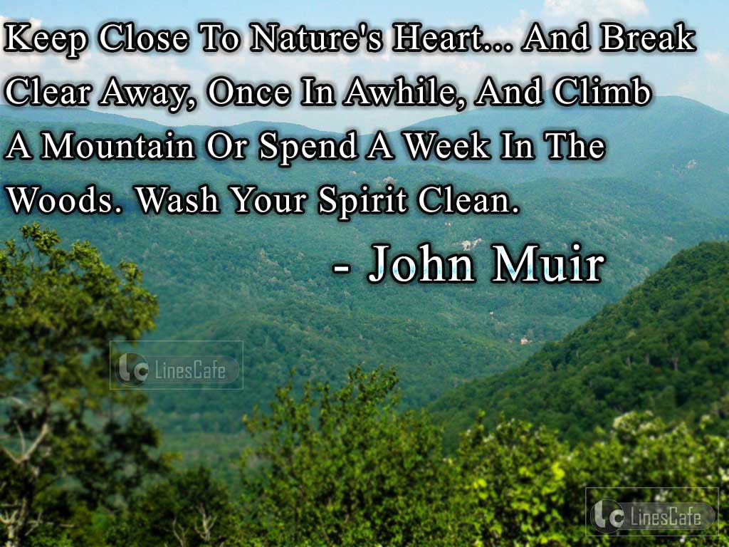 John Muir's quotes About Nature